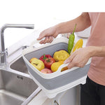 Collapsible Fruit Vegetable Wash Basket Foldable Sink Strainers Colander Dish Tub Food Storage Baskets For Kitchen Camping