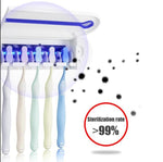 AUTOMATIC DISPENSER TOOTHPASTE 2 IN 1 UV LIGHT ULTRAVIOLET TOOTHBRUSH STERILIZER