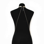 JoJo & Lin Gold Tone Body Chain Adjustable Harness with Fine Chain Multirow Necklace