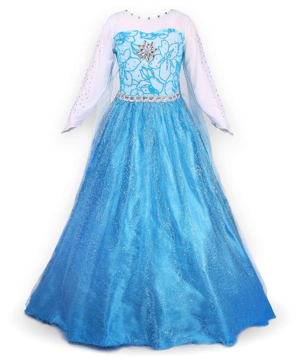 JerrisApparel Snow Party Dress Queen Costume Princess Cosplay Dress Up