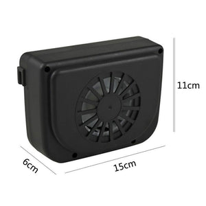 Universal Sun Power Energy Saving Ventilation Car Window Fan Auto Automatic Cooler Air Vehicle Radiator Ventilator Black 