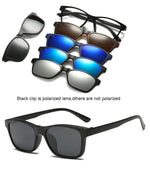 5 in 1 Polarized Magnetic Clip-on Sunglasses