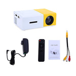 Salange YG300 LED Projector 600 lumen 3.5mm Audio 320x240 Pixels YG-300 HDMI USB Mini Projector Home Media Player