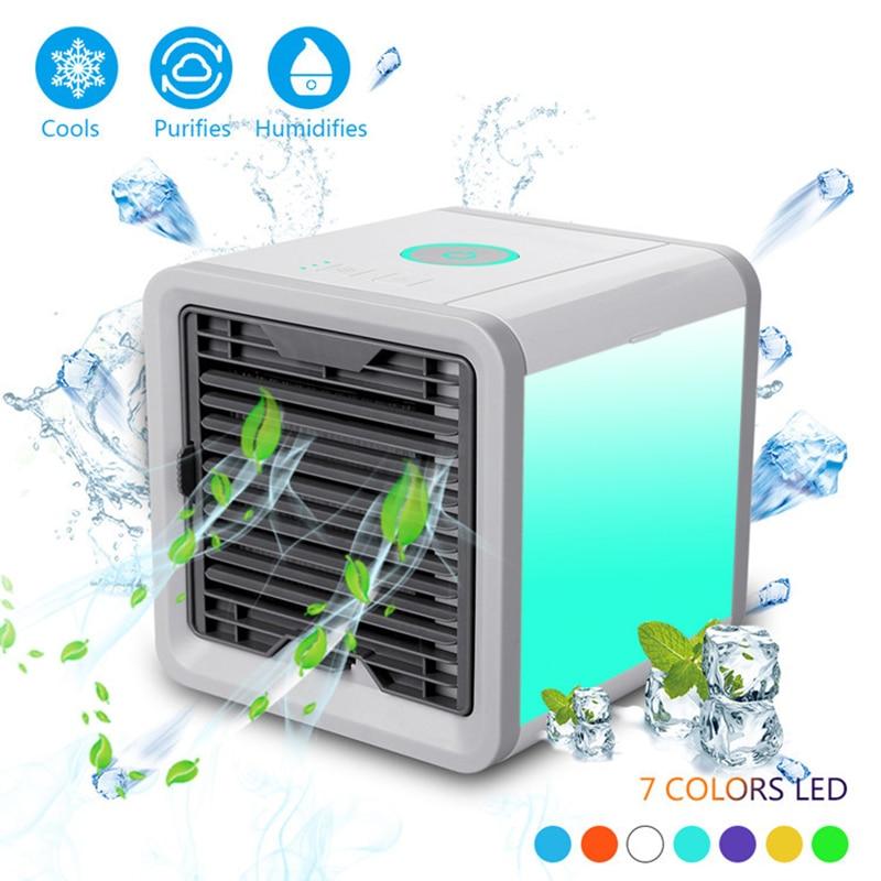 USB Artic Air Cooler Fan Personal Space Cooler Portable Desk Fan Mini Air Conditioner Device Cool Soothing Wind For Home Office 