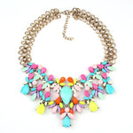 Luxury Necklace Colorful Flower