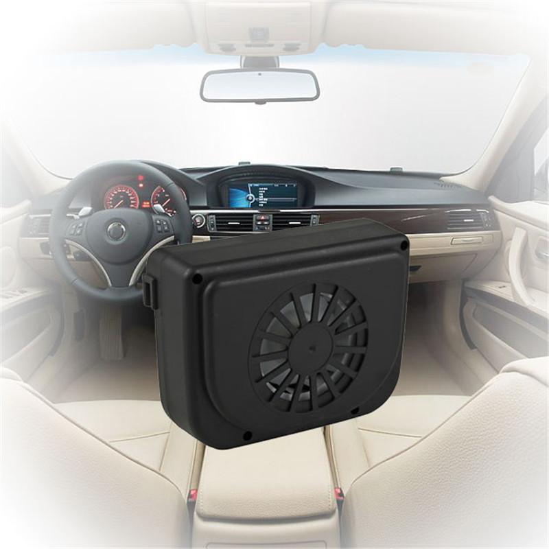 Universal Sun Power Energy Saving Ventilation Car Window Fan Auto Automatic Cooler Air Vehicle Radiator Ventilator Black 