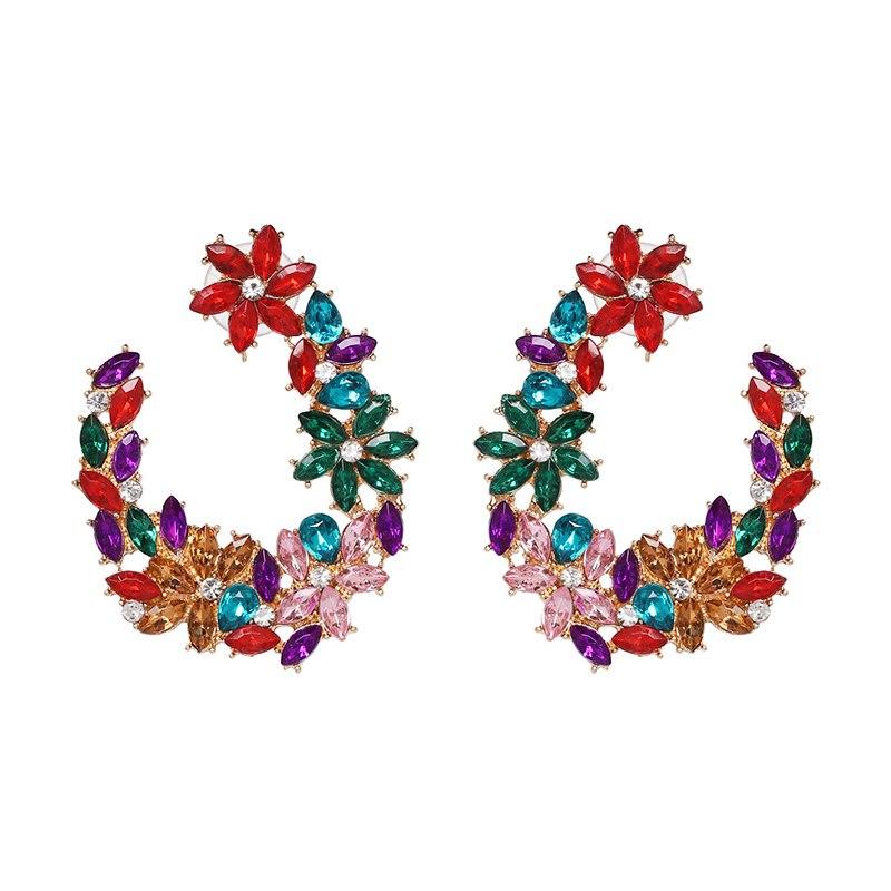 CRYSTAL STATEMENT EARRINGS