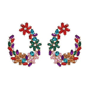 CRYSTAL STATEMENT EARRINGS