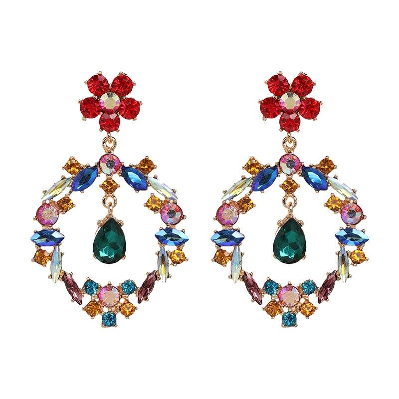 CRYSTAL STATEMENT EARRINGS