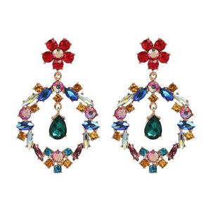 CRYSTAL STATEMENT EARRINGS