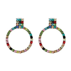 CRYSTAL STATEMENT EARRINGS