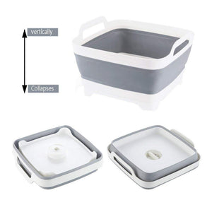 Collapsible Fruit Vegetable Wash Basket Foldable Sink Strainers Colander Dish Tub Food Storage Baskets For Kitchen Camping