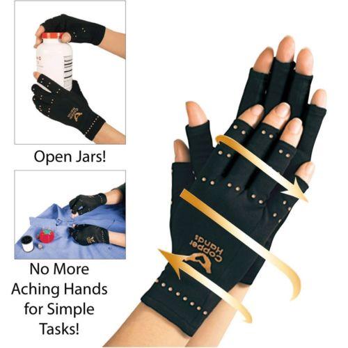 Anti Arthritis Hands Copper Therapy Compression Copper Gloves Ache Pain Relief