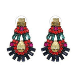 CRYSTAL STATEMENT EARRINGS