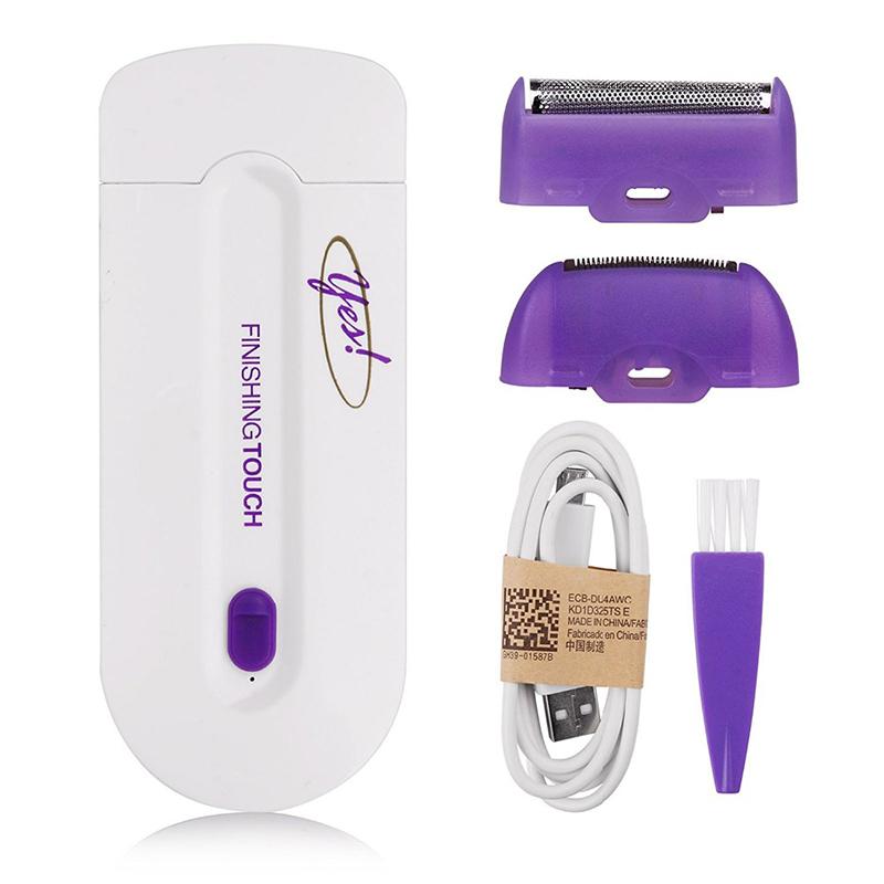 Women Laser Epilator Rechargeable Hair Clipper Smooth Touch Hair Removal Instant Pain Free Razor Sensor Light Safely Shaver Set