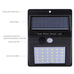 1-4Pcs 20/30 LEDs Solar Light PIR Motion Sensor Solar Garden Light Outdoor Energy Saving Street Yard Path Home Lamp Dropshipping