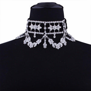 KMVEXO 2017 Fashion Crystal Rhinestone Choker Necklace Velvet Statement Necklace for Women Collares Chocker Jewelry Party Gift