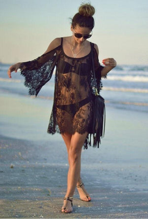 Sexy Lace Swimsuit Swimwear Beach Wear Dress Bikini cover up