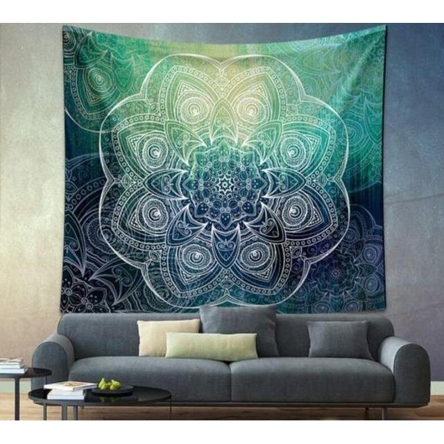 Mandala Yoga Tapestry-pur-wish