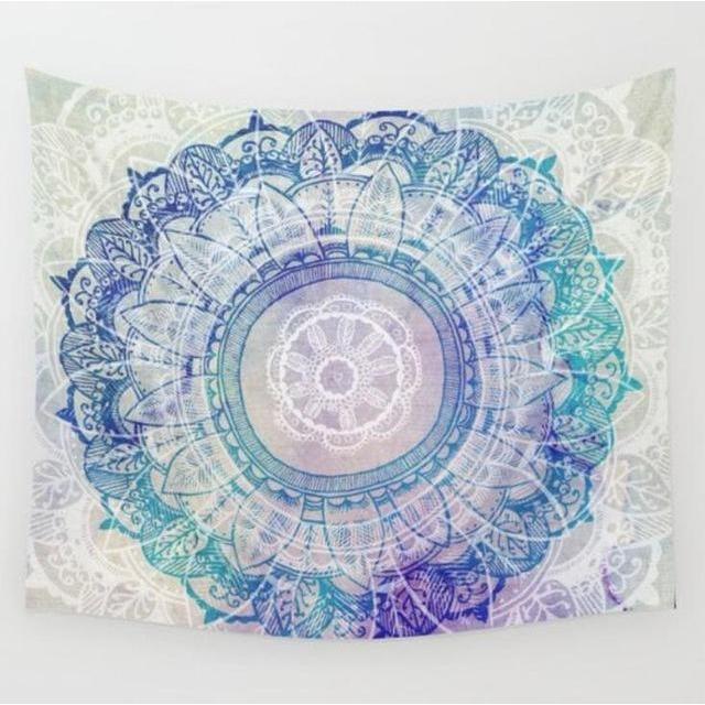 Mandala Yoga Tapestry-pur-wish