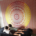 Large Mandala Indian Yoga-Tapestry-pur-wish