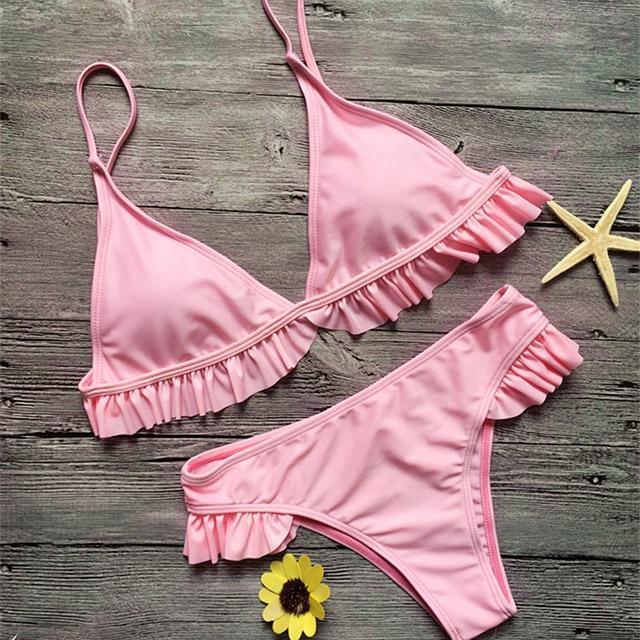 Sexy Ruffle Bikini Set