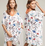 Seafolly Botanica Botanical Kaftan - White