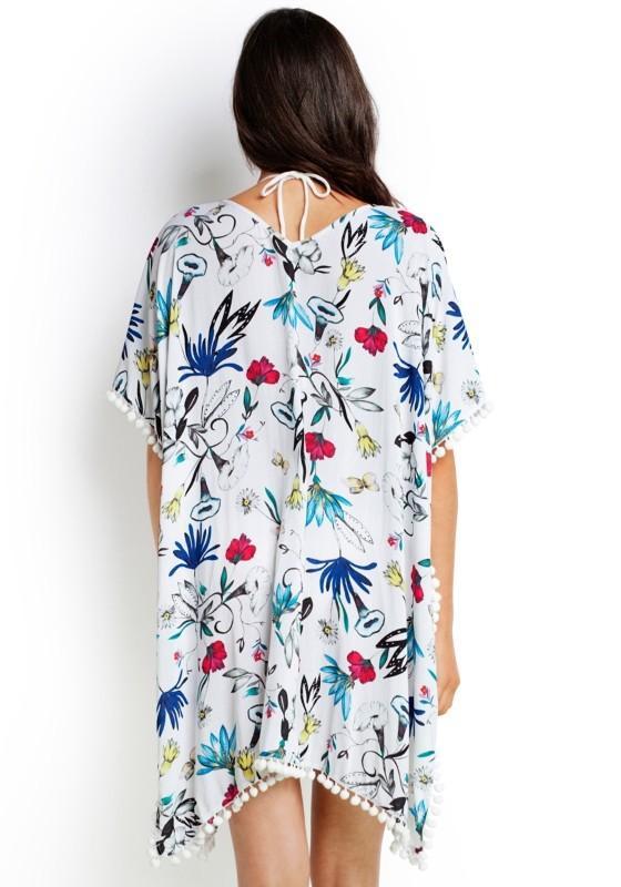 Seafolly Botanica Botanical Kaftan - White