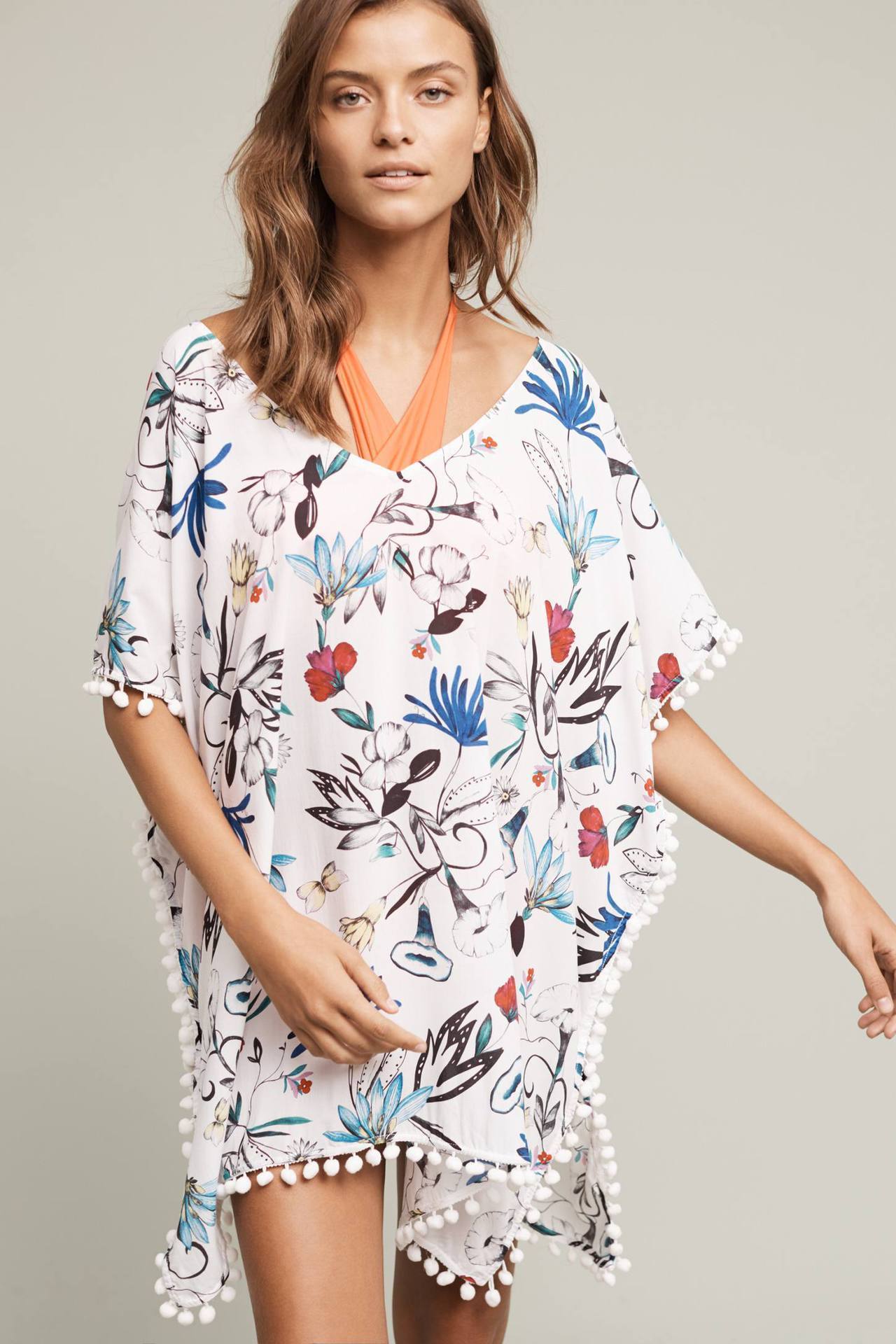 Seafolly Botanica Botanical Kaftan - White