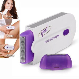 2 in 1 Epilator Finishing Touch Hair Remover Hair Removal Instant&Pain Free Laser Sensor Light Safely Shaver USB Rechargeable-pur-wish