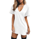 V Neck Cotton Summer Dress