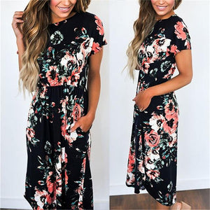 Floral Print Maxi Dress