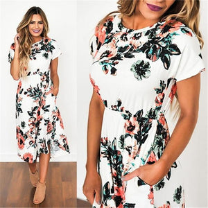 Floral Print Maxi Dress