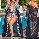 Plus Size V-neck one piece swimsuit & cover ups