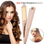 2-In-1 Professional Hair Curler & Straightener