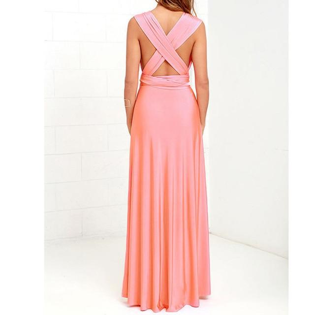 Multiway Wrap Bandage Long Dress