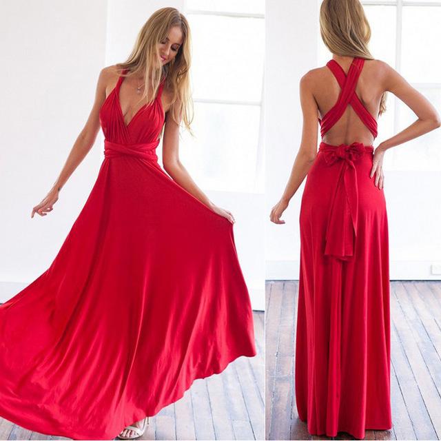 Multiway Wrap Bandage Long Dress