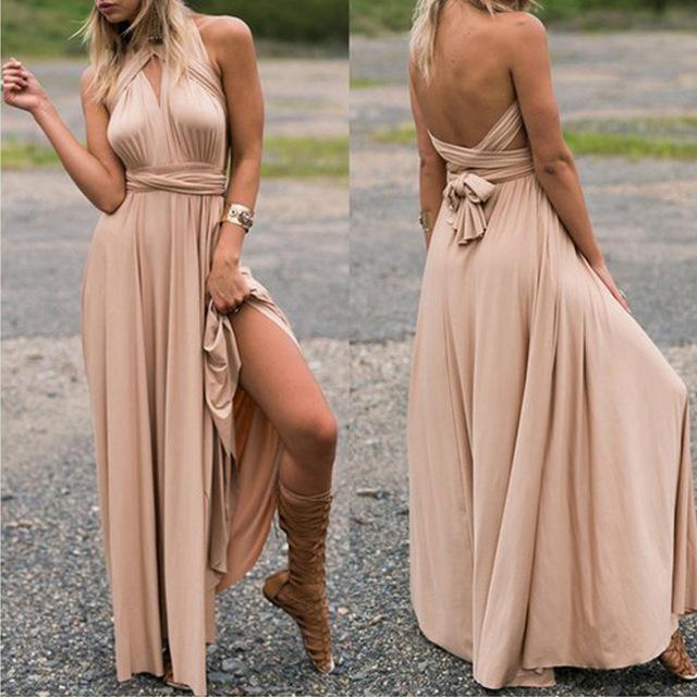 Multiway Wrap Bandage Long Dress